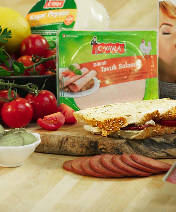 Ayvalık toast with Sucuk and Kaşar 